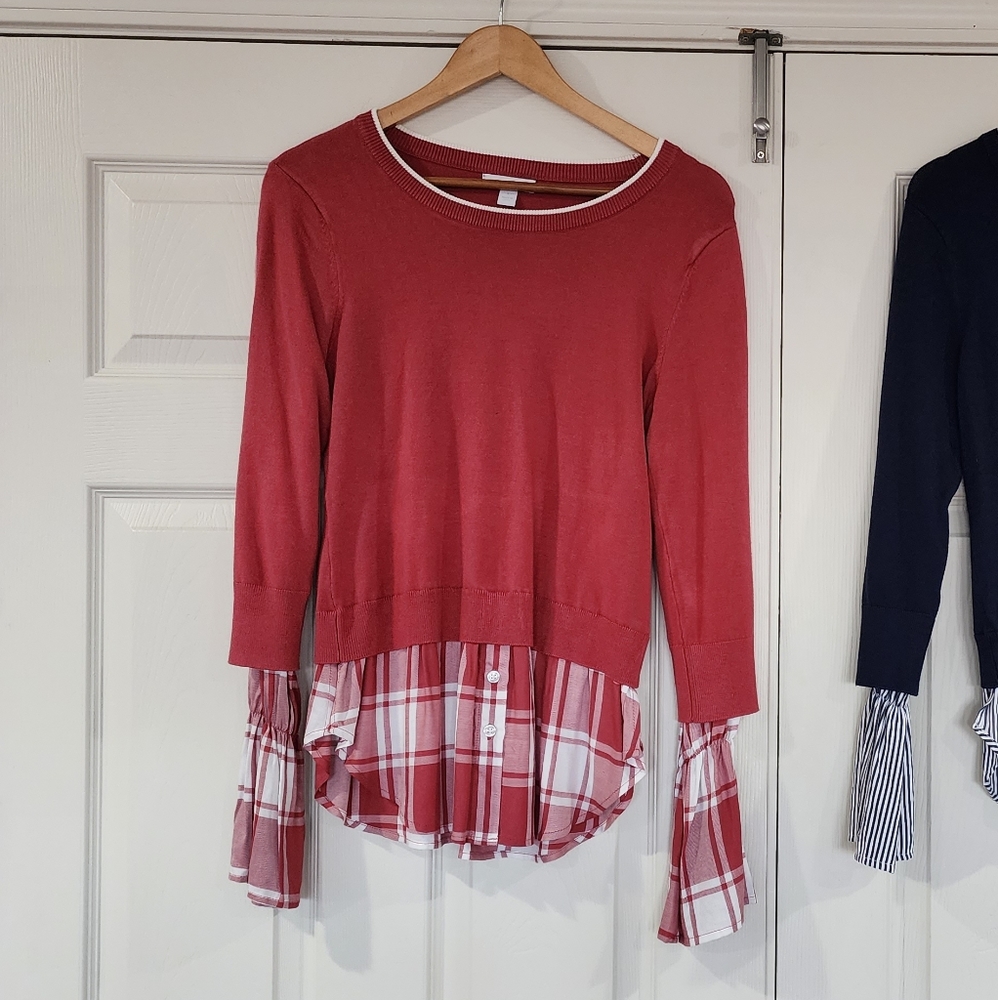 New York & Co layered sweater size Small NWOT